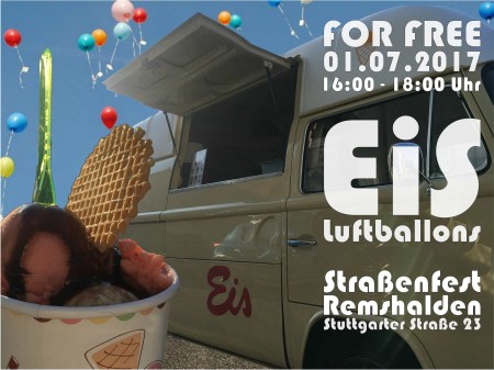 For free –  Eis und Luftballons