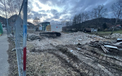 Abbrucharbeiten in Rudersberg-Asperglen